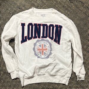 Freeze White London Graphic Crewneck